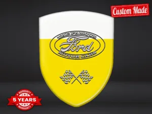 Ford Emblema En Relieve Apariencia Premium Etiquetas Auto 